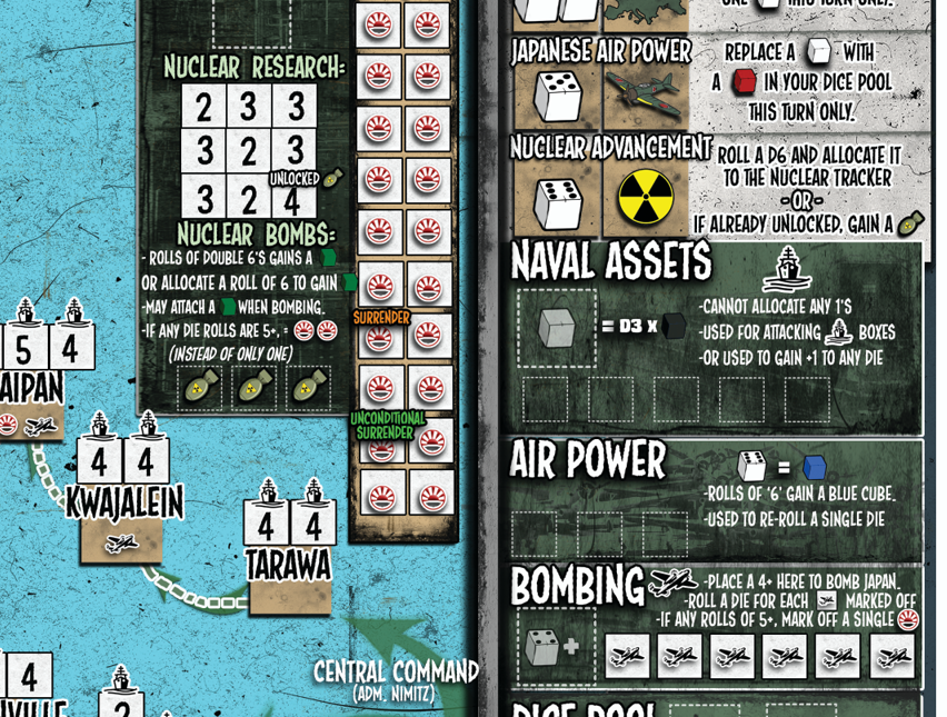 War in the Pacific: A WW2 Roll & Write Game (Print and Play)