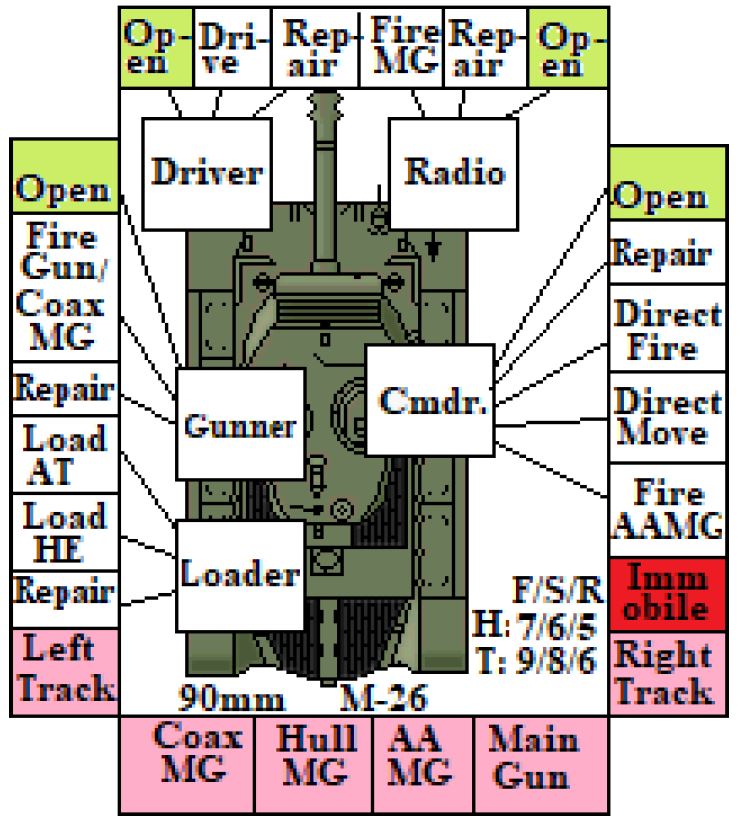 Tank Crew: A Solitaire Game of WWII Tank Combat - PRINT AND PLAY